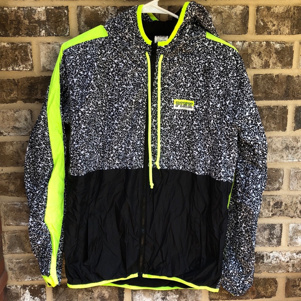 Victoria’s Secret pink speckled windbreaker